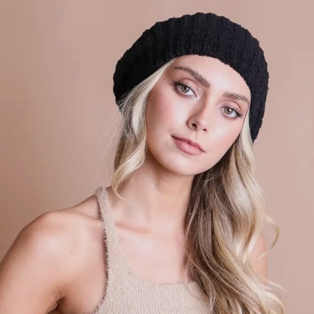 Black Beret Knit for Women NWT